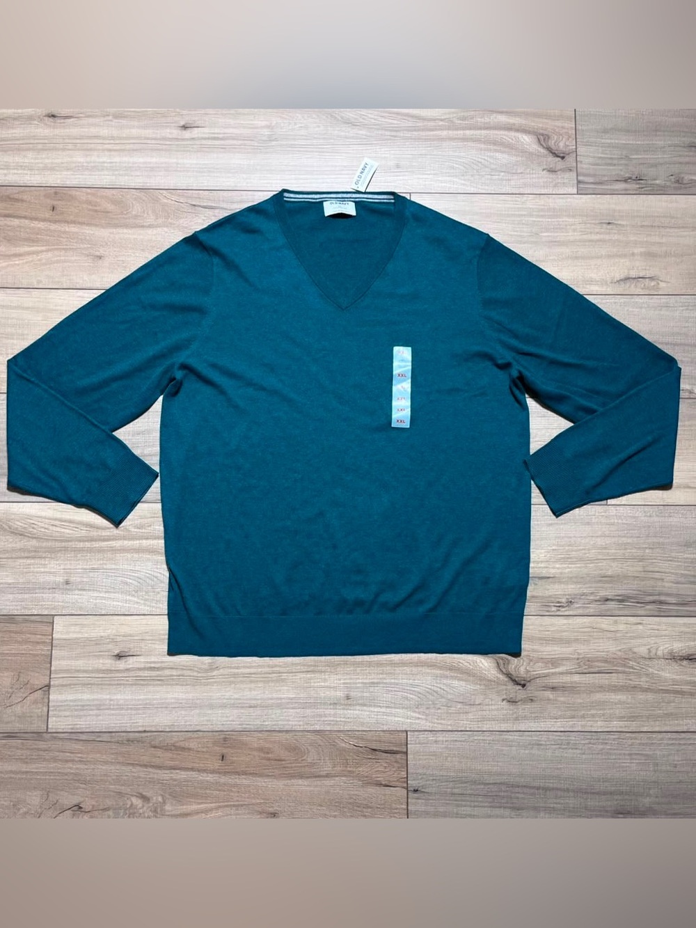 Old Navy Mens Core V-Neck Relaxed Fit‎ Sweater Size XXL Teal